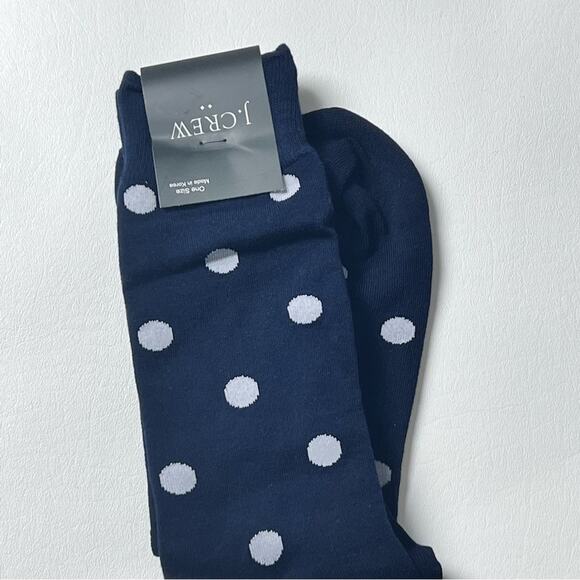 J.Crew Polka Dot Dress Style Trouser Socks One Size NWT - Picture 5 of 9
